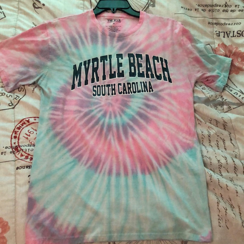 Medium (US) Tie Dye Collection pink, blue, purple tie dye travel tee